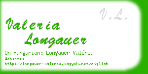 valeria longauer business card